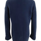 Charter Club Women's Textured Solid Long Sleeve V Neck T Shirt Sweater Navy Size Small