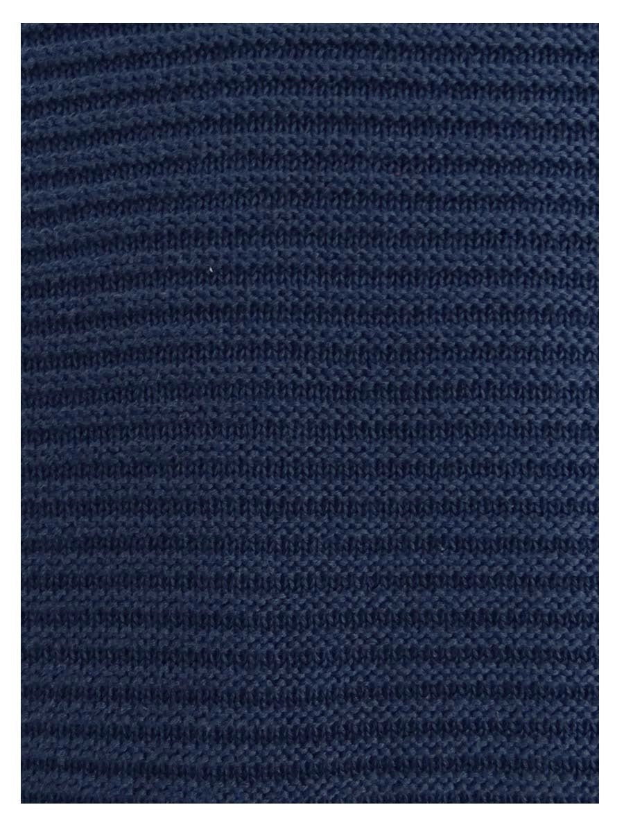 Charter Club Women's Textured Solid Long Sleeve V Neck T Shirt Sweater Navy Size Small