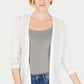 Charter Club Women's Petite Pointelle Duster Cardigan White Size Petite Small