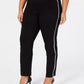 JM Collection Women's Plus Size Straight-Leg Trousers Black Size 24W