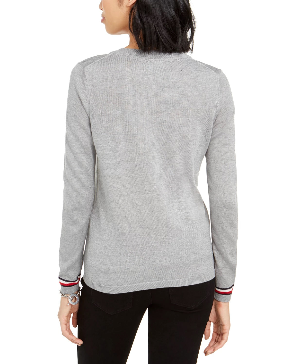 Tommy Hilfiger Women's Penguin Sweater Gray Size Small