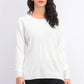 Karen Scott Women's Petite Ottoman-Stitch Sweater White Size Petite X-Large