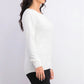 Karen Scott Women's Petite Ottoman-Stitch Sweater White Size Petite X-Large