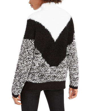 Bar III Women's Textured Turtleneck Sweater White Size X-Small