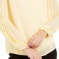 Alfani Women's Petite Pleated-Sleeve Top Yellow Size Petite