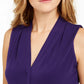 Calvin Klein Women's V Neck Sleeveless Top Purple Size Large