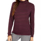 Style & Co Women's Petite Striped Top Purple Size Petite X-Large