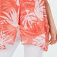 Alfani Women's Layered Tunic Tropic Swirl Tank Coral Size Petite S