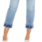 INC International Concepts Women's Double Hem Cropped Straight Leg Jeans Blue Size 16