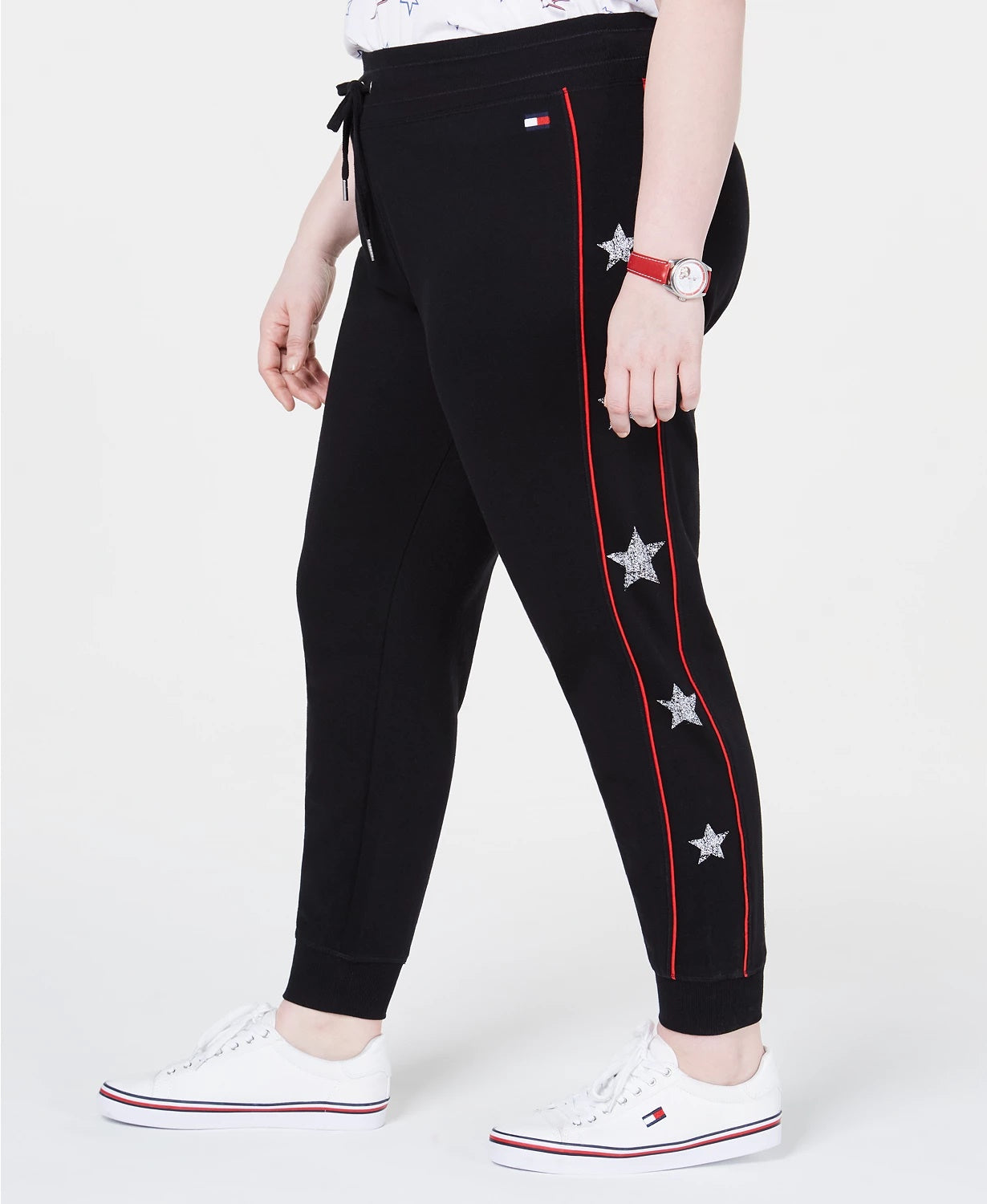 Tommy Hilfiger Women's Plus Size Jogging Pants Black Size 2X