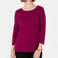 Karen Scott Women's Dot Dream Sweater Red Size X-Small