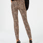INC International Concepts Women's Incessential Leopard Skinny Jeans Brown Size 16
