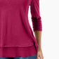 Style & Co Women's Chiffon-Hem Top Pink Size X-Small