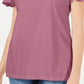 Karen Scott Women's Basketweave Trim Flutter Sleeve Top Pink Size XL