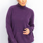 Karen Scott Women's Luxsoft Turtleneck Sweater Purple Size Pettite Large