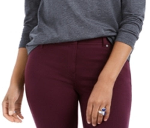 Style & Co Women's V Neck Long Sleeve Shirt Grey Size Large