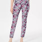 Charter Club Women's Petite Printed Tummy-Control Jeans Blue Size 16 Petite