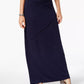 Style & Co Women's Comfort-Waist Maxi-Skirt  Navy Size X-Small