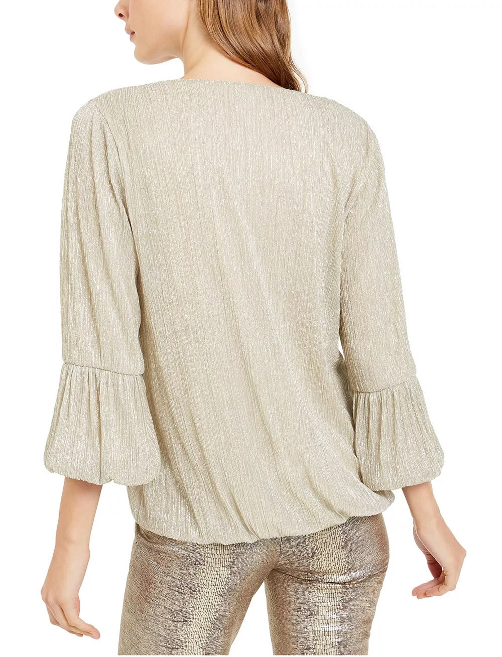 Alfani Women's Metallic Bubble Blanck Size Petite Small-Medium