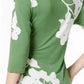 Alfani Women's Petite Printed Side-Tie Top Green Size Petite S