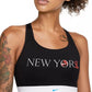 Nike Women's Impact Dri-FIT NYC Marathon Strappy High-Impact Sports Bra Charcoal Size Medium
