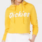 Dickies Women's Cropped Logo-Graphic Hoodie Yellow Size Medium