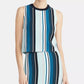 Rachel Roy Women's Striped Sweater Bright Blue Size X-Large