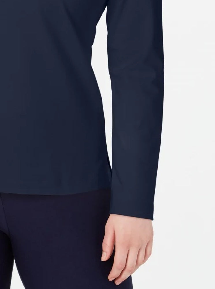 Karen Scott Women's Lace-Up French Terry Sweatshirt Blue Size Medium