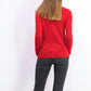 Karen Scott Women's Petite Button-Shoulder Sweater Red Size Medium