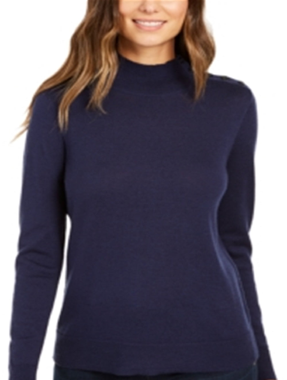Charter Club Women's Merino Wool Turtleneck Blue Size X-Small