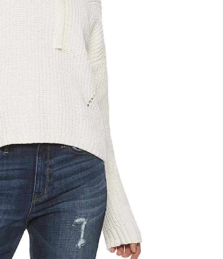 American Rag Women's Juniors'' Chenille Hoodie Beige  Size X-Large