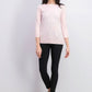 Karen Scott Women's Bateau-Neck Long-Sleeve Sweater Pink Size Large