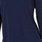 Karen Scott Women's Petite Printed-Trim Top Blue Size Pettite X-Large