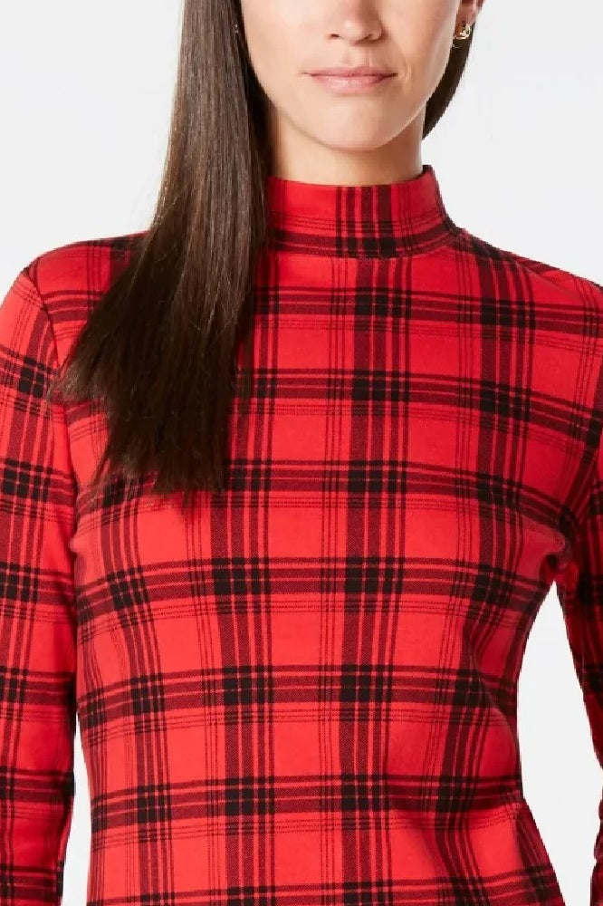Charter Club Women's Cotton Plaid Top Red Size XX-Large