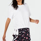 Ideology Women's Tie-Hem Top White  Size X-Large