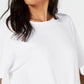 Ideology Women's Tie-Hem Top White  Size X-Large