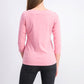 Karen Scott Women's Cotton Grommet Top Pink Size Medium