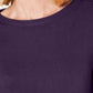 Karen Scott Women's Petite Button-Shoulder Sweater Purple Size Medium
