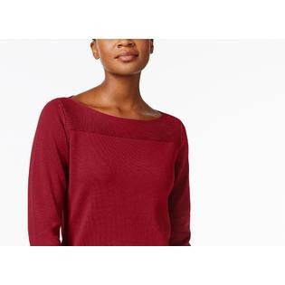 Karen Scott Women's Petite Cotton Sweater Red Size Pettite X-Large