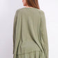 Style & Co Women's High-Low Swing Top Olive Drab Size Small
