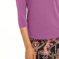 Thalia Sodi Women's Hardware-Trim Mock-Neck Top -Purple Size X-Large