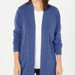 Karen Scott Women's Petite Open-Front Cardigan Blue Size Pettite X-Large