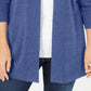 Karen Scott Women's Petite Open-Front Cardigan Blue Size Pettite X-Large