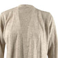 Karen Scott Women's Open Front Contrast Trim Cardigan Brown Size XX-Large