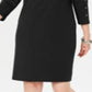 Karen Scott Women's Boat Neck Studded Dress Black Size Petite Small