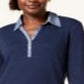 Karen Scott Women's Contrast Trim Cotton Shirtdress Blue Size Petite Small