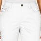 Charter Club Women's Mid Rise Knee Length Skimmer Pants White Size 16