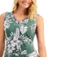 JM Collection Women's Tropic Palapa Embellished Dress Green Size Small