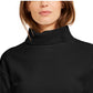 Bar III Women's Corduroy Long Sleeve Turtle Neck Blouse Top Black Size X-Large