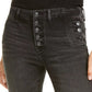 Vigoss Jeans Women's Marley Exposed-Button Skinny Jeans Blue Size 31